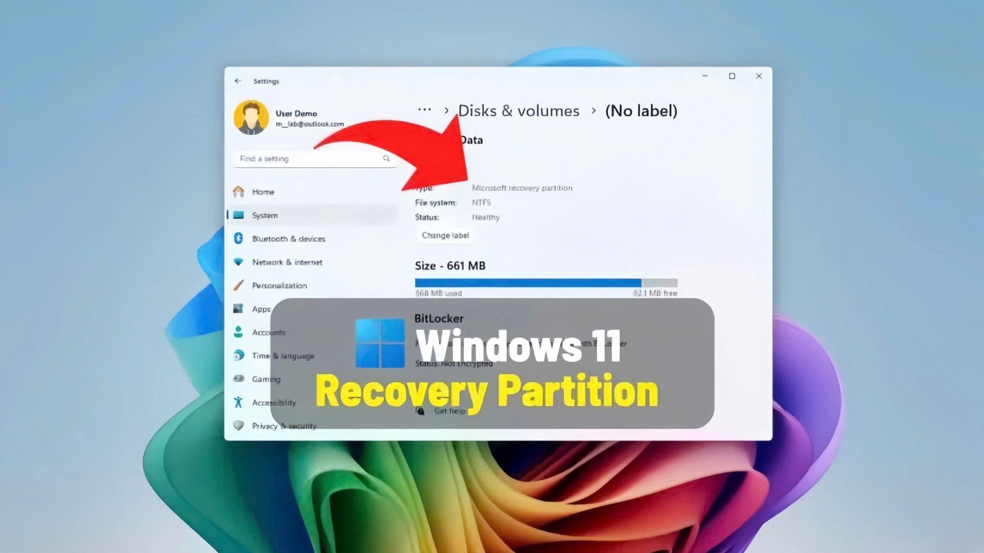 Hướng dẫn cách tạo lại phân vùng phục hồi cho WinRE trên Windows 11 1 cach tao lai phan vung phuc hoi cho WinRE tren Windows 111